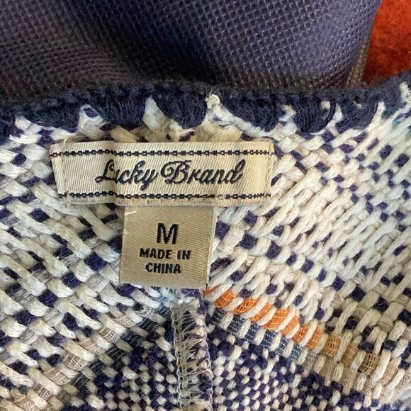 Lucky Brand Bohemian Cardigan Fringe Details Women’s Medium’s - Picture 8 of 8